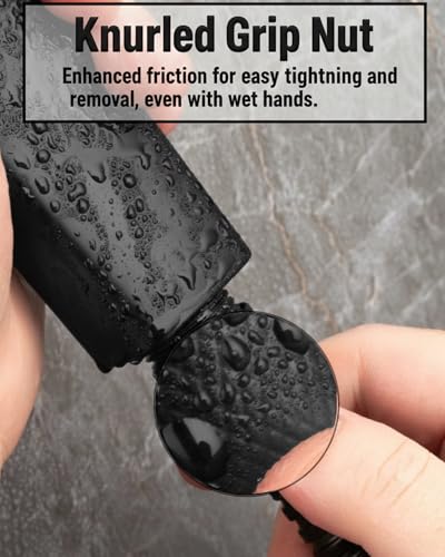 Singing Rain 79-Inch Matte Black Flexible Shower Hose - Kink-Resistant Replacement for Handheld Showerheads (Variation: Matte Black / 79 Inch)