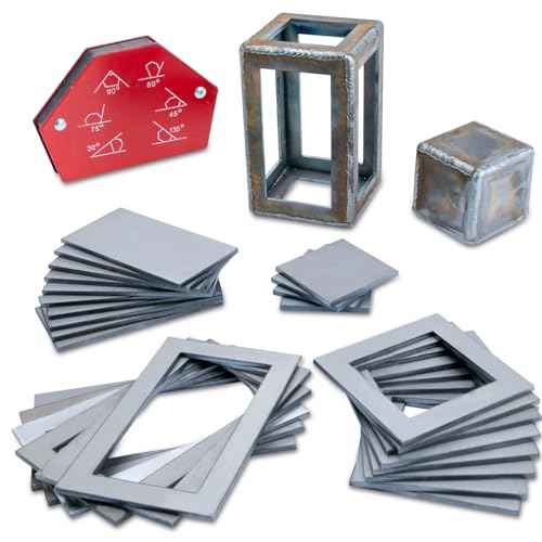 40 PCS Welding Coupons, Welding Practice Kit, Made Of 11 Gauge Premium Mild Steel, With Welding Magnet Suitable For Beginners, Welding Plate Kit For MIG, TIG Stick, Arc, Gas And Brazing