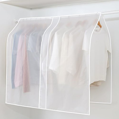 43" Large Clothing Rack Covers, Waterproof Garment Storage Bag, Hanging Garment Bag Organizer Storage Cover, Dustproof Clothing Cover for Suit Coat Dress Jackets (Rack not included)