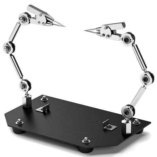 Welding Work Clip, Third Hand Soldering Tool PCB Holder for Electronics Soldering Jewelry Welding Fixture, Rotatable Angle Adjustable Helping Hands