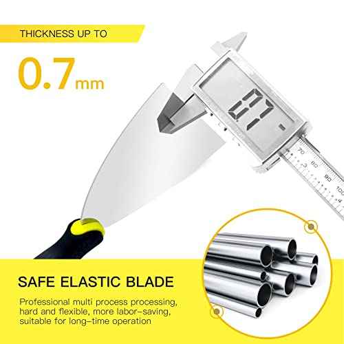 DEKEones Putty Knife Scrapers, 6 Inch Spackle Knife, Metal Scraper Tool for Drywall Finishing, Plaster Scraping, Decals, and Wallpaper