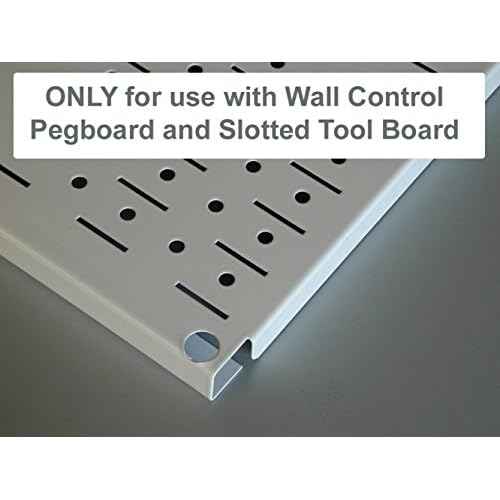 Wall Control Drill Holder Power Tool Storage Rack - Compact Impact Drill Battery Power Tool Pegboard Organizer Pegboard (Black)