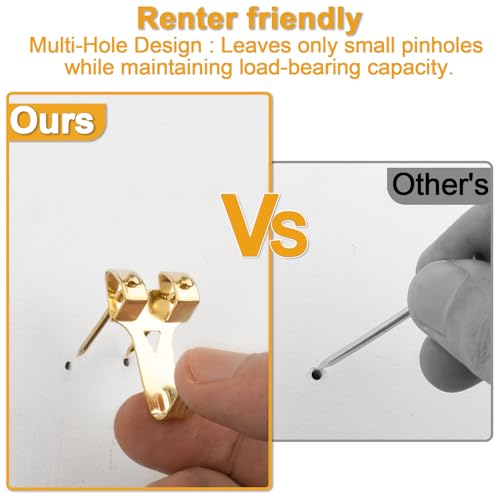 Gold 303-Piece Heavy Duty Picture Hanging Kit with Hooks Nails & Wire