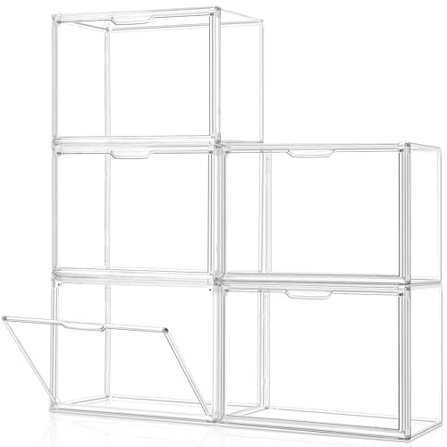 Clear Acrylic Purse Organizer 5-Pack - Large Display Case for Closet & Bag Storage