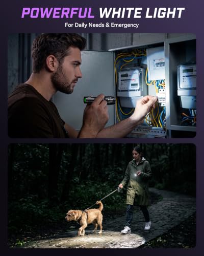 MOWETOO UV Flashlight with 395nm Black & White Light - Variation 1