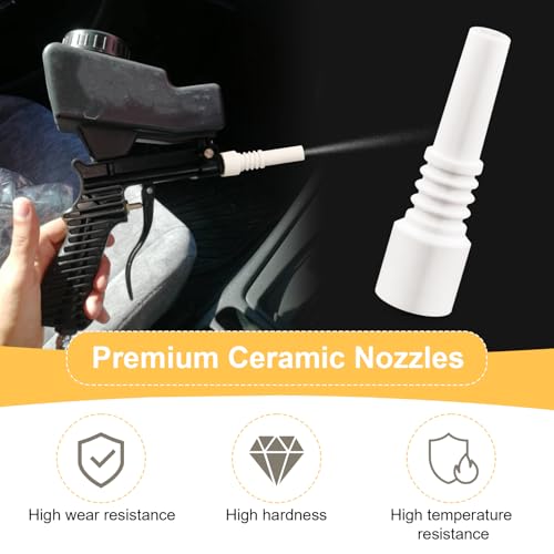 Sand Blaster Ceramic Nozzles Replacement Sandblasting Tips, 10mm Nectar Collector, Ceramic Rust Removal Sandblast Machine Nozzle (4 Pack)