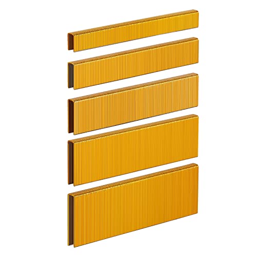 SimCos 18GA Narrow Crown Staples 1/2"-1-1/2" Assorted Sizes 2000 pcs - Compatible with Most Staplers