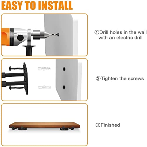 TORACK 2-Pack 12.4-inch Heavy Duty Wall Mount Garage Hooks with Rubber Coating