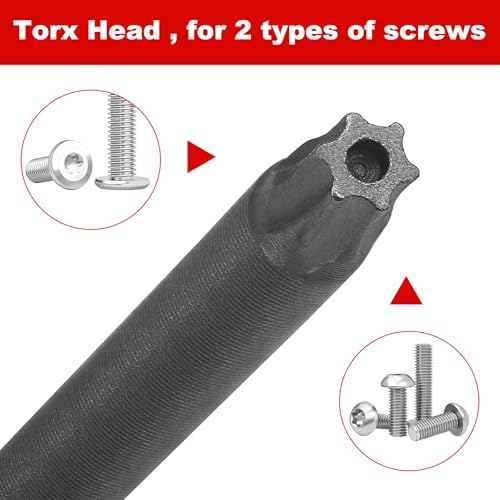 11Pcs Security Torx Bit Set - Magnetic Star Screwdriver Bits Set with S2 Steel T6-T40, 1/4 Hex Shank, 4 Inch Length for Deeper Work, Tamper Proof Torque Security Bits