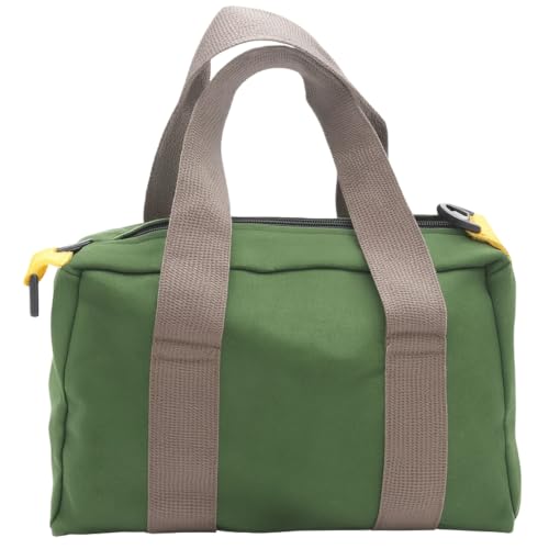 BLIRITEL Green 12-Inch Canvas Wide Mouth Tool Bag, Heavy Duty Organizer