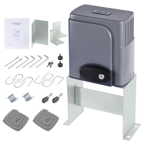 CO-Z Classic Model Automatic Sliding Gate Opener 1400 lb, 40 ft, 110V Chain Drive