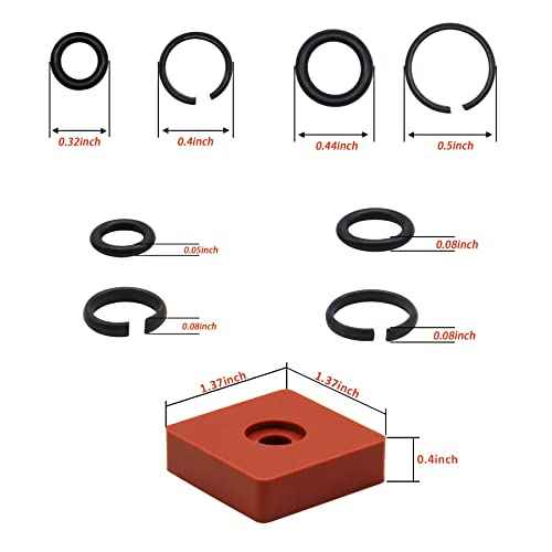 (5+5 Sets) 3/8" & 1/2" Impact Wrench Retainer Rings with O-ring, Fit For Electric/Pneumatic Wrench, Including Anvil Retaining Ring Install Tool