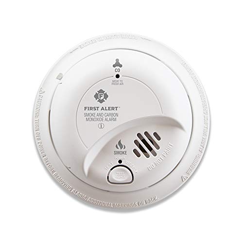 First Alert Hardwired Smoke & Carbon Monoxide Alarm with Adapter Plugs, 10-Year Battery Backup - Model SC9120B