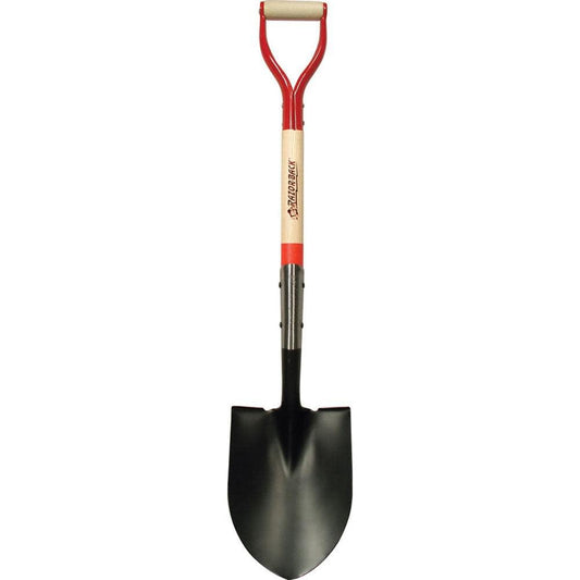 True Temper Round Point Shovel With Open-Back, Dual Rivet And D-Grip