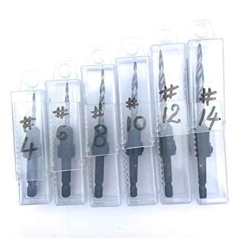 FTG USA Storage Container 6 Piece Extendable Plastic Box Used as Storage Case for Countersink and Replacement Drill Bits