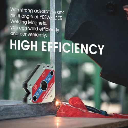 YESWELDER 50 LB Welding Magnet-4 Pieces of Magnetic Welding Holder 50 LBS Holding Power Welding Accessories