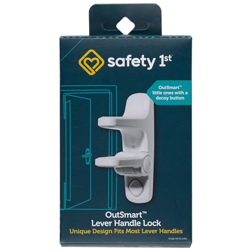 Safety 1st OutSmart Child Proof Door Lever Lock - White, Pack of 1