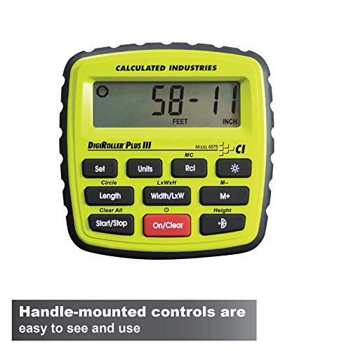 DigiRoller Plus III 12.5in Measuring Wheel with Backlit Display — Estimator Pro, Feet/Inches/Metric