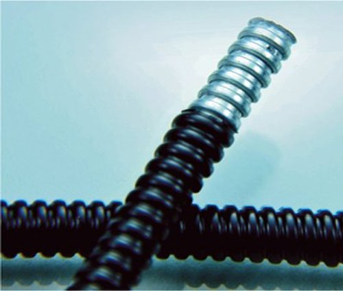 Electriduct 3/8" PVC Coated Liquid-Tight Galvanized Steel Flexible Metal Conduit - 10 Feet