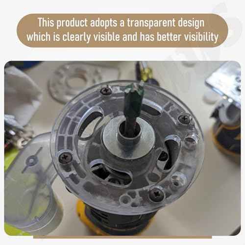 DNP613 Router Sub Base Compatible With DEWALT 20V Compact Routers Round Subbase, Adopts a Transparent Design Ensure Maximum Visibility in Operation - for DEWALT 611 Router Models (Round)