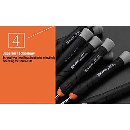 Edward Tools Precision Screwdriver Set with Storage Case - 9 Screwdrivers including Flat, Phillips and Torx - Small Screwdriver Set for Electronics, Eyeglass, Computer, Laptop, Jeweler - Cr-V Steel