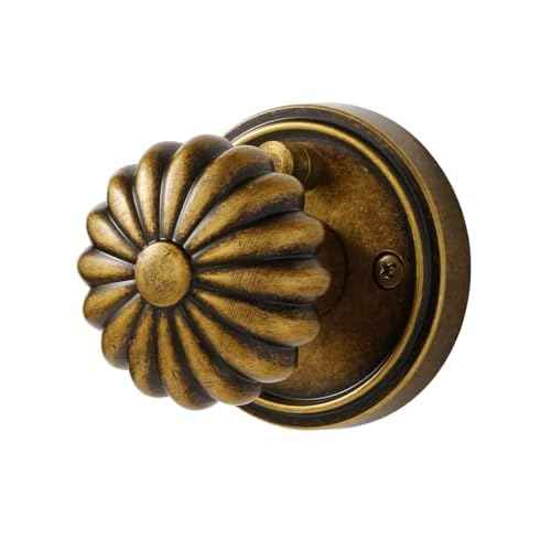 Privacy Door Knobs Antique Brass Retro Door Knob, Interior Door Handle Bathroom Bedroom Vintage Door Knobs, Aluminium Alloy Knob, 2 Pack