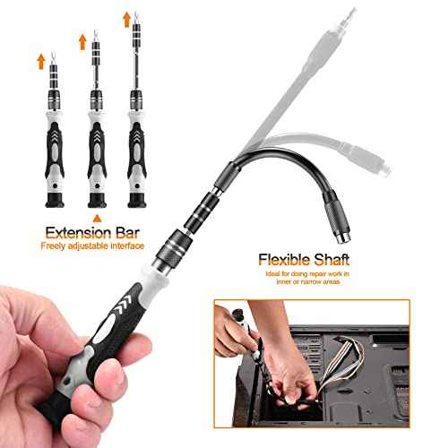 Precision Screwdriver Set, Professional Grade 115 in 1 Magnetic Repair Tool Kit for Electronics, Computer, iPhone, Laptop, Game Console, Watch, Eyeglasses, Modding, and DIY Projects