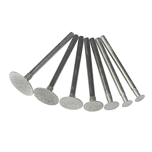 ?????? ???? 7 Pcs T Shape Diamond Burr - 1/8'' Shank Mini Channel Carving Diamond Burs Stone Carving Bits for Rotary Tools Includes Dremel