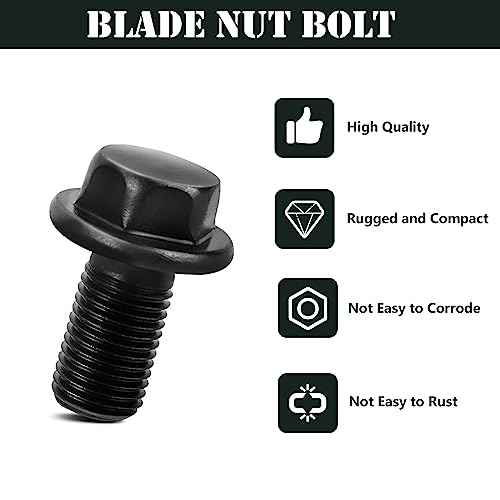 2610000050 Blade Nut Bolt, Circular Saw Replacement for Skil Blade Bolt HD77, HD77-72, HD77M, SHD77, Bosch 1677M, 1677MDT, 1677C-100 Reverse Threaded -Black