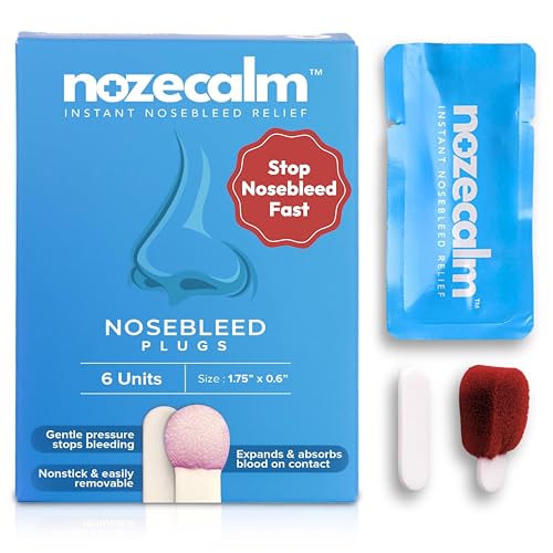 Nose Bleed Stops | Non-Stick Nosebleed Plugs for Kids & Adults, First Aid Kit