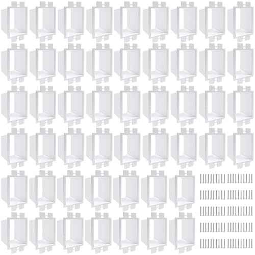 50PCS BE1-2 Electrical Outlet Box Extenders with 100PCS Screws, (1-Gang)Electrical Power Outlet Box Extender£¬Single Gang Box Extender Electric Box Extender 1 Gang Power Switch Receptacles Accessories