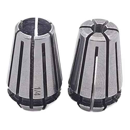 Er11 Collet Set, 1/8" and 1/4 inch Router Collet Chuck for CNC Engraving Machine & Milling Lathe Tool (ER11 1/4 1/8 inch£©