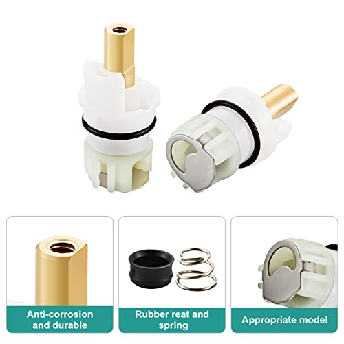 REHUH 2-Pack Faucet Stem Replacement for Delta 2-Handle Faucets, Easy Install