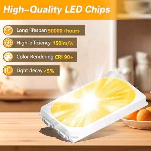 RUHUALIFE 1 Piece Refrigerator LED Light Board for GE WR55X26671, Side-by-Side Refrigerator Light