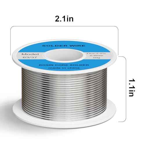 63/37 Tin Lead Rosin Core Solder Wire Ideal for Circuit Boards & Electrical Repairs