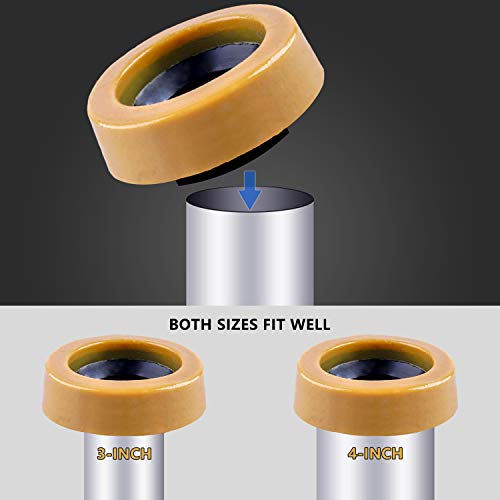 Extra Thick Wax Ring for Toilet Replacement Kit with Flange Bolts