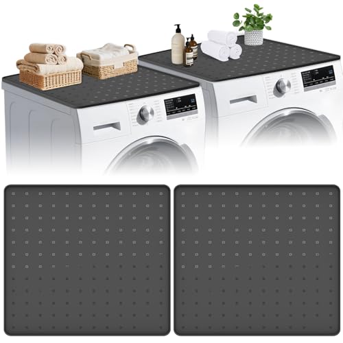 Hugro Tarfive 26x26 Silicone Top Protector Mat 2-Pack - Non-Slip, Raised Edge, Waterproof