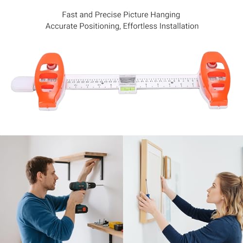 Luocute Picture Hanging Level Tool - Sturdy ABS Wall Decor Alignment Ruler