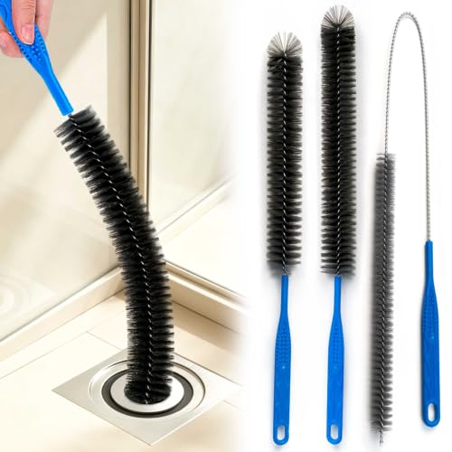16.5-Inch Drain Cleaning Brush for Sink & Tub Hair Clogs - Home Plumbing Tool