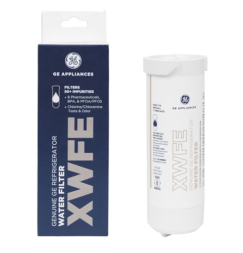 GE XWFE Refrigerator Water Filter 1-Pack - Genuine Fit & Reduces 70+ Impurities