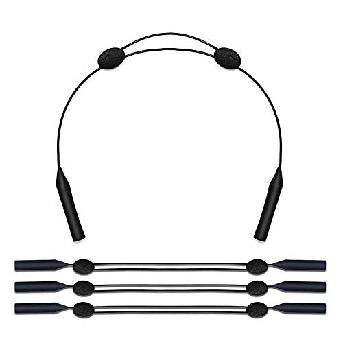 4 Pack Adjustable Glasses Strap, Durable and Waterproof Eyeglasses Retainer, Anti-Slip Sunglasses Holder