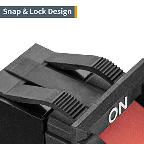 POWERTEC 120V/230V Dual Voltage 16 Amps, On/Off Safety Toggle Switch for Power Tools,Fits Table Saw, Router Table, Drill Press, Bench Saw, Bandsaw (71353)