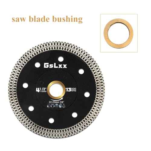 4PCS Saw Blade Bushings, 1" to 5/8" Brass Adapter Bushing Washers, Thickness of 1.5mm