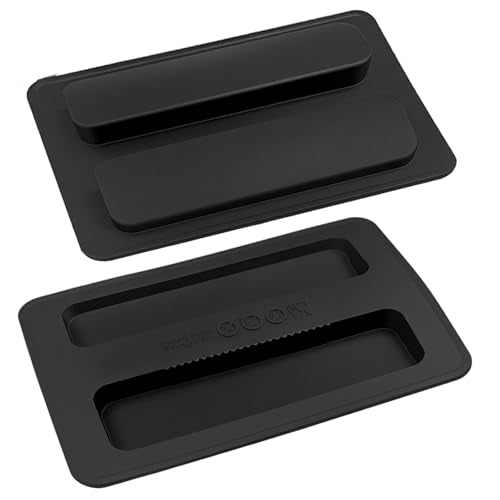 MCSDFN 2 Pack Silicone Toaster Covers 2-Slice Dust Locking Lids Black