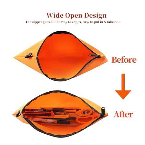 3PCS Tool Pouches with Zipper, Premium small Tool Bags, Waterproof Utility zipper Pouch for Organizers and Storage