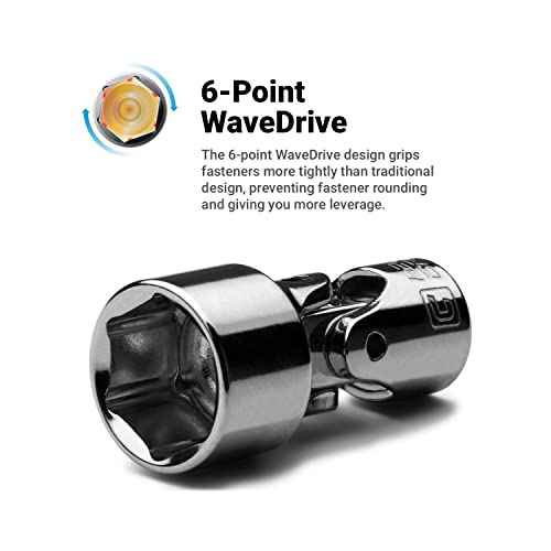 Capri Tools 5/16-Inch Universal Socket, 1/4-Inch Drive, 6-Point, SAE