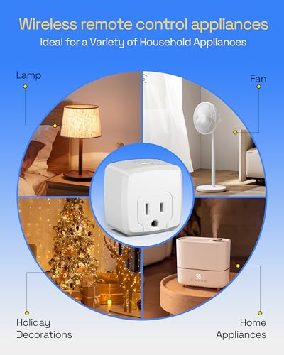 HBN Remote Control Outlet Plug with 1 Remote - Wireless Wall Socket Switch
