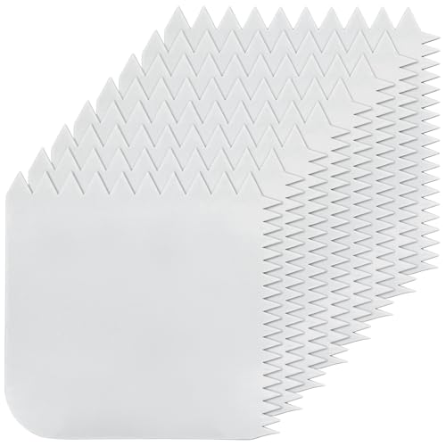 8Pcs Adhesive Spreader Plastic Trowel Notched Glue Spreader 3/16" 3/8" Tooth Hardwood Flooring Spreader Plastic Notch Trowel, Tooth Hardwood Flooring Spreader Plastic Notch Trowel, 4" x 4.2"