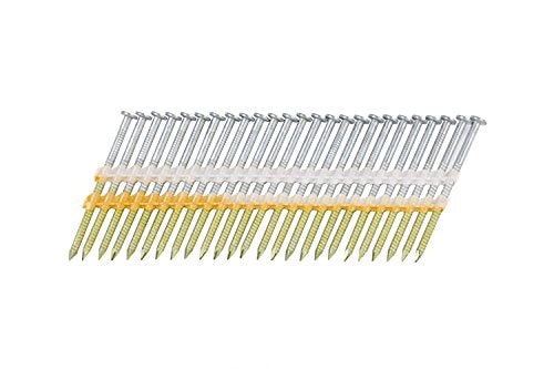 Metabo HPT 21° Ring Shank Framing Nails 2-3/8 Inch x .113 Size, 1,000 Count - Galvanized, Flat Round Head, Compatible with NR83A5 Series (Variant: No Size)
