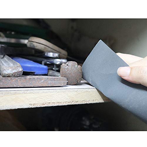BAISDY 45Pcs Wet & Dry Sandpaper Set 400-3000 Grit for Automotive & Wood Finishing